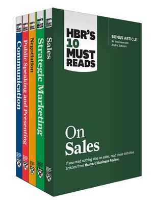 cover image of HBR's 10 Must Reads for Sales and Marketing Collection (5 Books)